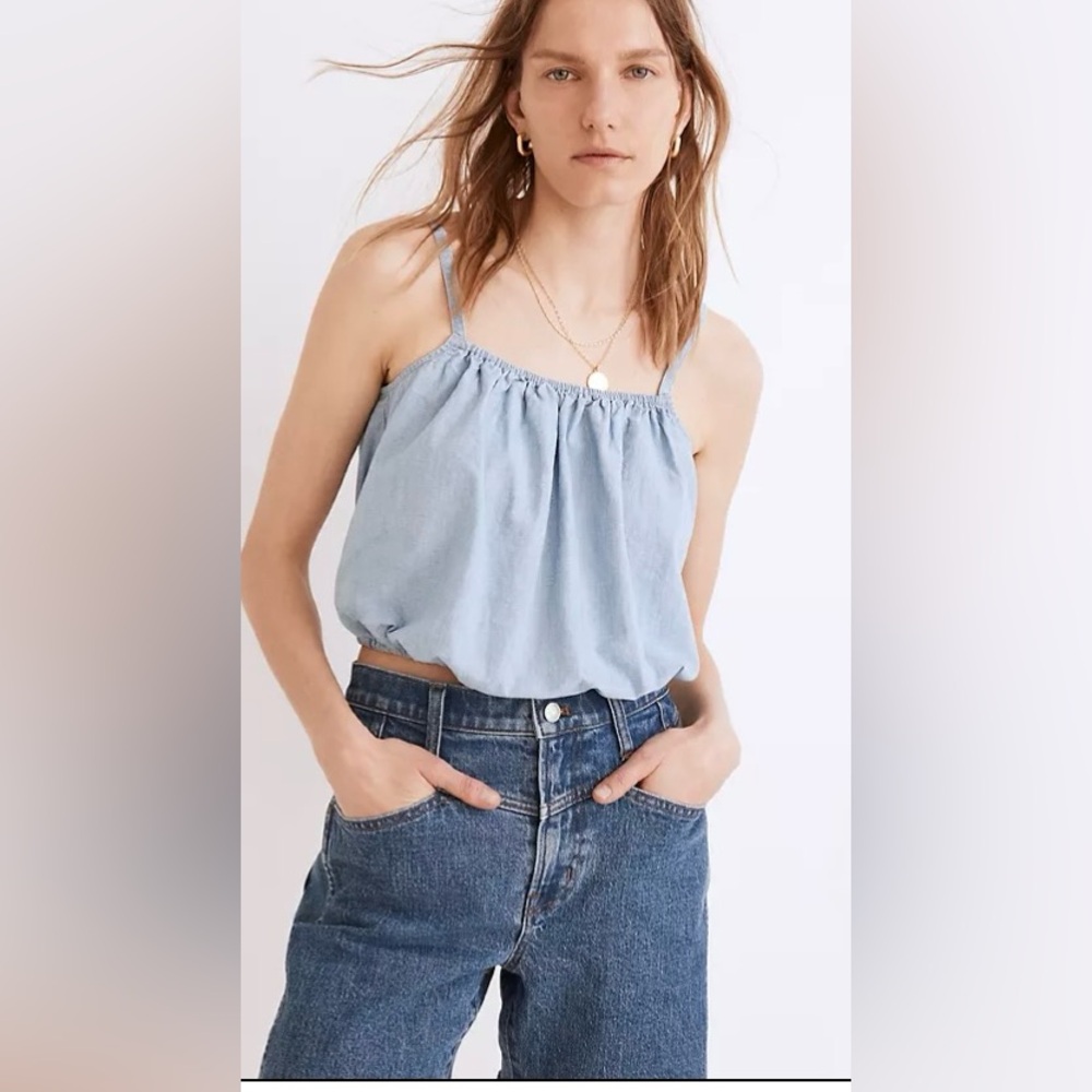 3/$30- New XS Madewell Chambray Top